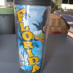 Florida Jerry Leigh Travel Tall Tumbler Disney Characters EUC
